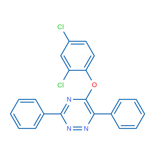 5-(2,4-Dichlorophenoxy)-3,6-diphenyl-1,2,4-triazine 1g