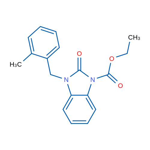 Ethyl 3-[(2-methylphenyl)methyl]-2-oxo-2,3-dihydro-1H-1,3-benzodiazole-1-carboxylate 1g