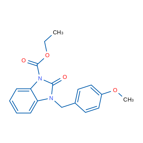 Ethyl 3-[(4-methoxyphenyl)methyl]-2-oxo-2,3-dihydro-1H-1,3-benzodiazole-1-carboxylate 1g