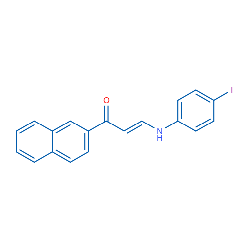 (2E)-3-[(4-Iodophenyl)amino]-1-(naphthalen-2-yl)prop-2-en-1-one 1g