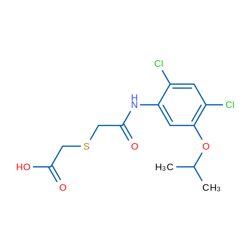 2-[({[2,4-dichloro-5-(propan-2-yloxy)phenyl]carbamoyl}methyl)sulfanyl]acetic acid 1g