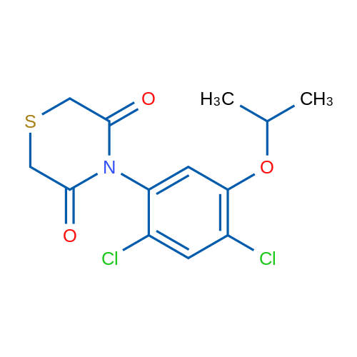 4-[2,4-Dichloro-5-(propan-2-yloxy)phenyl]thiomorpholine-3,5-dione 1g