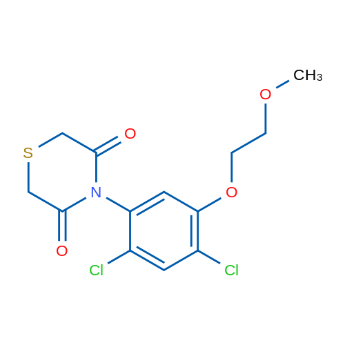 4-[2,4-Dichloro-5-(2-methoxyethoxy)phenyl]thiomorpholine-3,5-dione 1g