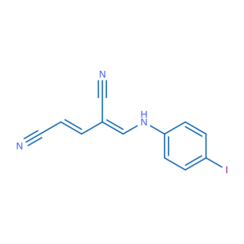 (2E,4Z)-4-{[(4-iodophenyl)amino]methylidene}pent-2-enedinitrile 1g