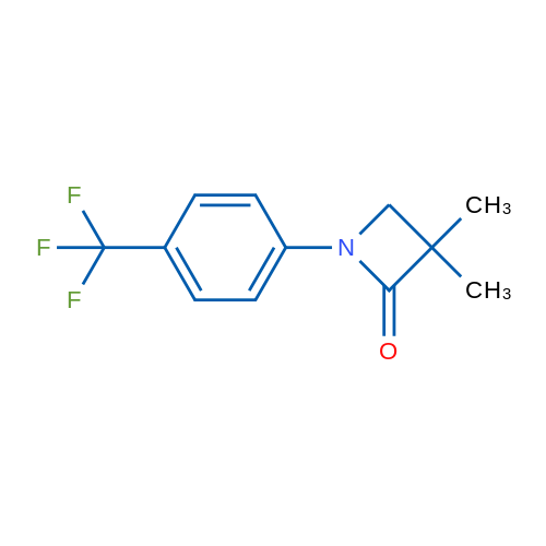 3,3-Dimethyl-1-[4-(trifluoromethyl)phenyl]azetidin-2-one 1g