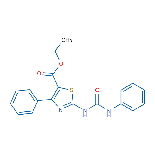 Ethyl 4-phenyl-2-[(phenylcarbamoyl)amino]-1,3-thiazole-5-carboxylate 1g