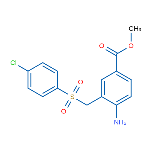 Methyl 4-amino-3-[(4-chlorobenzenesulfonyl)methyl]benzoate 1g