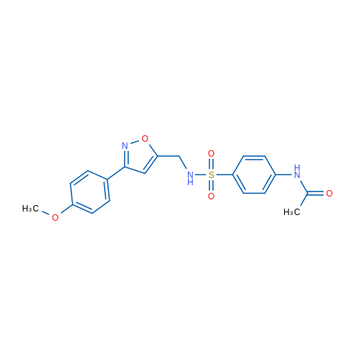 N-[4-({[3-(4-methoxyphenyl)-1,2-oxazol-5-yl]methyl}sulfamoyl)phenyl]acetamide 1g