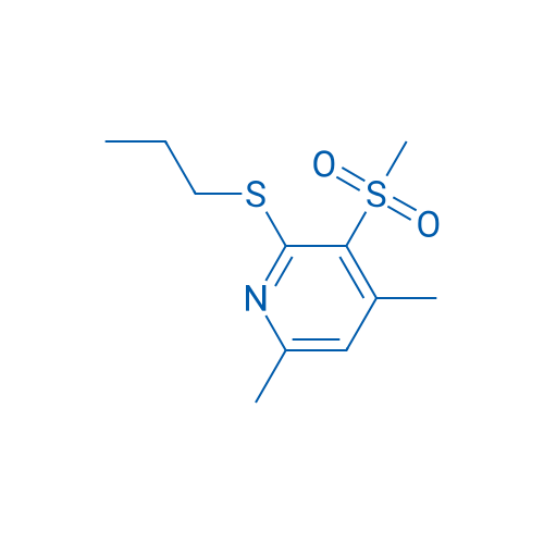 3-Methanesulfonyl-4,6-dimethyl-2-(propylsulfanyl)pyridine 1g