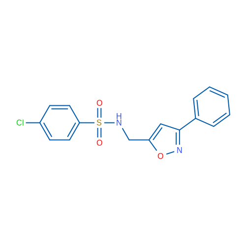 4-Chloro-N-[(3-phenyl-1,2-oxazol-5-yl)methyl]benzene-1-sulfonamide 1g