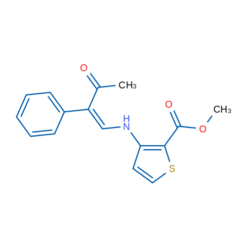 Methyl 3-{[(1Z)-3-oxo-2-phenylbut-1-en-1-yl]amino}thiophene-2-carboxylate 1g