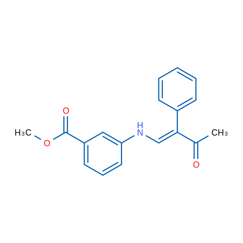 Methyl 3-{[(1E)-3-oxo-2-phenylbut-1-en-1-yl]amino}benzoate 1g
