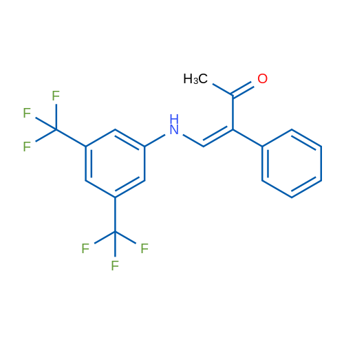 (3Z)-4-{[3,5-bis(trifluoromethyl)phenyl]amino}-3-phenylbut-3-en-2-one 1g