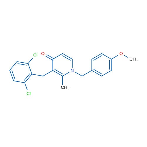 3-[(2,6-Dichlorophenyl)methyl]-1-[(4-methoxyphenyl)methyl]-2-methyl-1,4-dihydropyridin-4-one 1g
