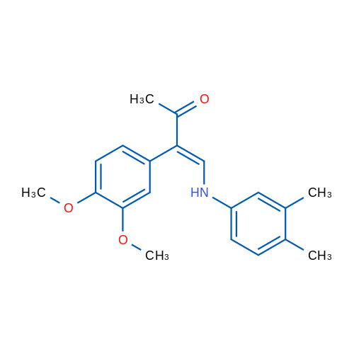 (3E)-3-(3,4-Dimethoxyphenyl)-4-[(3,4-dimethylphenyl)amino]but-3-en-2-one 1g