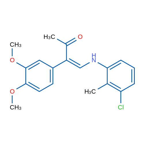 (3Z)-4-[(3-Chloro-2-methylphenyl)amino]-3-(3,4-dimethoxyphenyl)but-3-en-2-one 1g