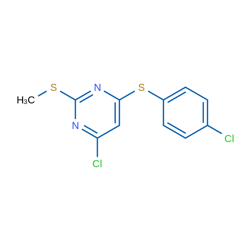 4-Chloro-6-[(4-chlorophenyl)sulfanyl]-2-(methylsulfanyl)pyrimidine 10mg