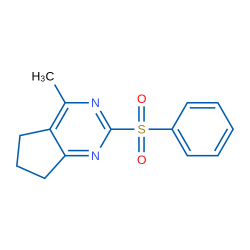 2-(Benzenesulfonyl)-4-methyl-5H,6H,7H-cyclopenta[d]pyrimidine 1g