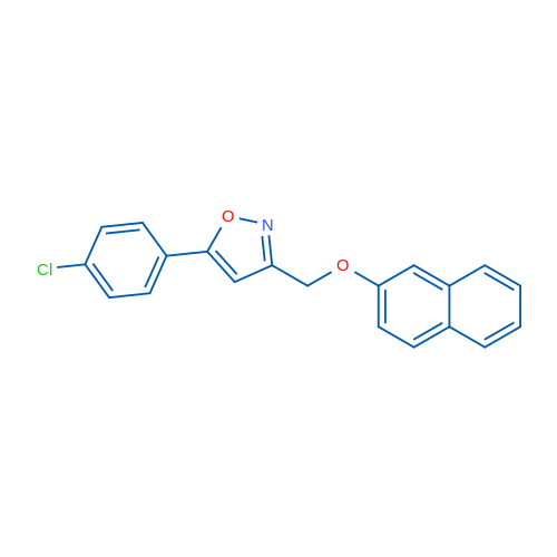 5-(4-Chlorophenyl)-3-[(naphthalen-2-yloxy)methyl]-1,2-oxazole 1g