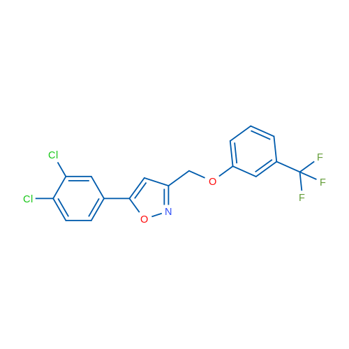 5-(3,4-Dichlorophenyl)-3-{[3-(trifluoromethyl)phenoxy]methyl}-1,2-oxazole 1g