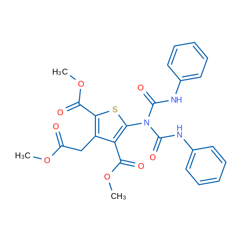 2,4-Dimethyl 5-[bis(phenylcarbamoyl)amino]-3-(2-methoxy-2-oxoethyl)thiophene-2,4-dicarboxylate 1g