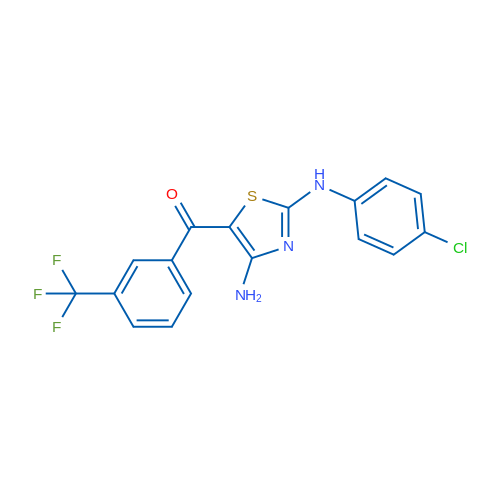 N2-(4-Chlorophenyl)-5-[3-(trifluoromethyl)benzoyl]-1,3-thiazole-2,4-diamine 1g