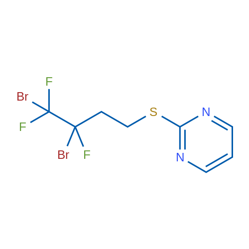 2-[(3,4-Dibromo-3,4,4-trifluorobutyl)sulfanyl]pyrimidine 1g