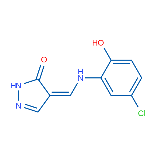 4-{[(5-chloro-2-hydroxyphenyl)amino]methylidene}-4,5-dihydro-1H-pyrazol-5-one 1g