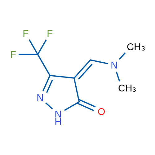 4-[(Dimethylamino)methylidene]-3-(trifluoromethyl)-4,5-dihydro-1H-pyrazol-5-one 1g