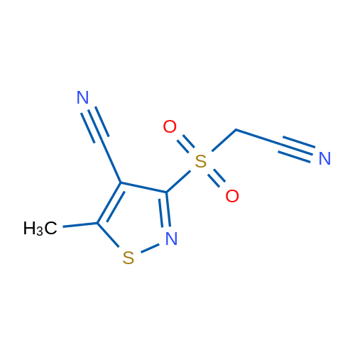 3-(Cyanomethanesulfonyl)-5-methyl-1,2-thiazole-4-carbonitrile 1g