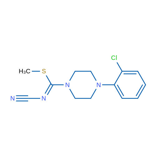 (Z)-{[4-(2-chlorophenyl)piperazin-1-yl](methylsulfanyl)methylidene}(cyano)amine 1g
