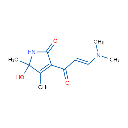 3-[(2E)-3-(Dimethylamino)prop-2-enoyl]-5-hydroxy-4,5-dimethyl-2,5-dihydro-1H-pyrrol-2-one 1g