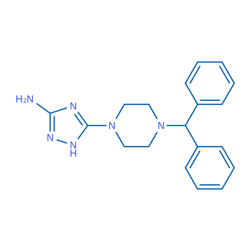 5-[4-(Diphenylmethyl)piperazin-1-yl]-1H-1,2,4-triazol-3-amine 1g