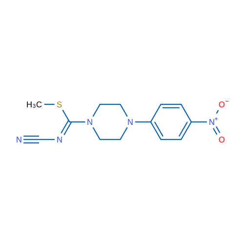 (Z)-Cyano[(methylsulfanyl)[4-(4-nitrophenyl)piperazin-1-yl]methylidene]amine 1g