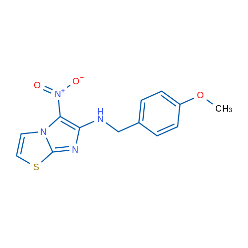 N-[(4-Methoxyphenyl)methyl]-5-nitroimidazo[2,1-b][1,3]thiazol-6-amine 1g