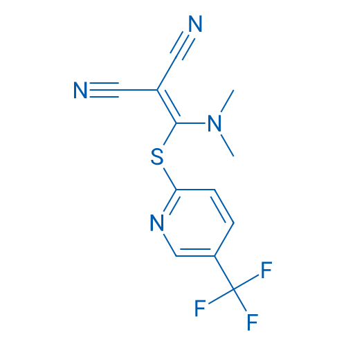 2-[(Dimethylamino)({[5-(trifluoromethyl)pyridin-2-yl]sulfanyl})methylidene]propanedinitrile 1g