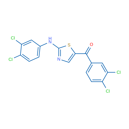 5-(3,4-Dichlorobenzoyl)-N-(3,4-dichlorophenyl)-1,3-thiazol-2-amine 1g