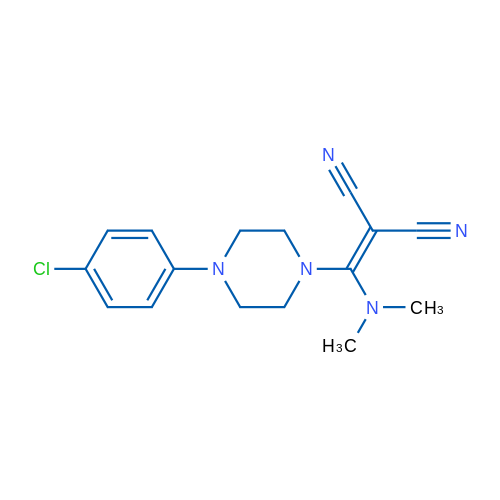 2-{[4-(4-chlorophenyl)piperazin-1-yl](dimethylamino)methylidene}propanedinitrile 1g