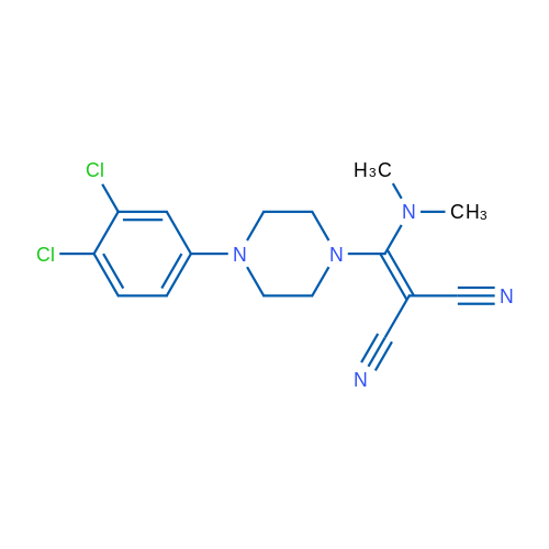 2-{[4-(3,4-dichlorophenyl)piperazin-1-yl](dimethylamino)methylidene}propanedinitrile 1g