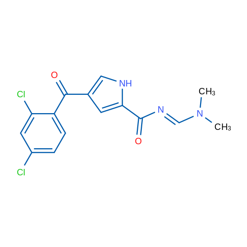 4-(2,4-Dichlorobenzoyl)-N-[(1E)-(dimethylamino)methylidene]-1H-pyrrole-2-carboxamide 1g