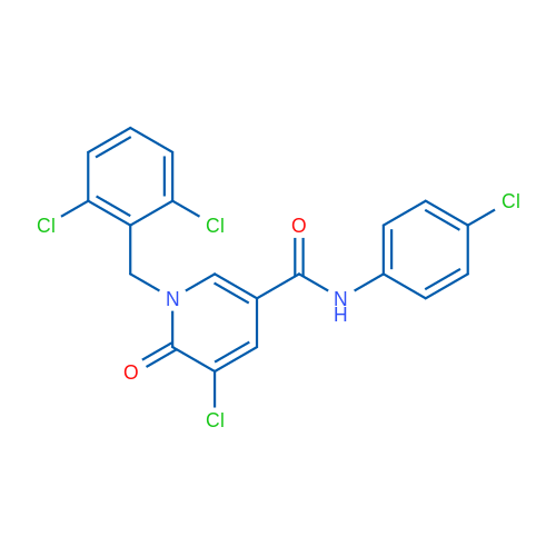 5-Chloro-N-(4-chlorophenyl)-1-[(2,6-dichlorophenyl)methyl]-6-oxo-1,6-dihydropyridine-3-carboxamide 1g