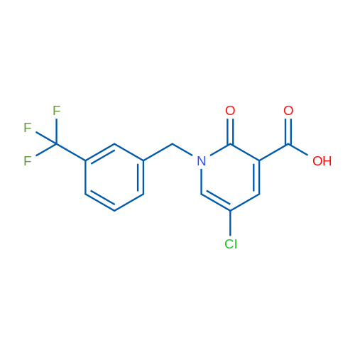 5-Chloro-2-oxo-1-{[3-(trifluoromethyl)phenyl]methyl}-1,2-dihydropyridine-3-carboxylic acid 1g