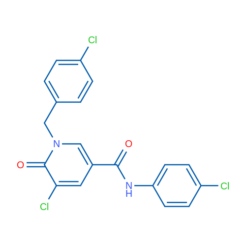 5-Chloro-N-(4-chlorophenyl)-1-[(4-chlorophenyl)methyl]-6-oxo-1,6-dihydropyridine-3-carboxamide 1g