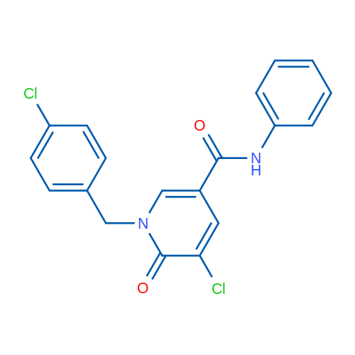 5-Chloro-1-[(4-chlorophenyl)methyl]-6-oxo-N-phenyl-1,6-dihydropyridine-3-carboxamide 1g