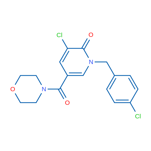 3-Chloro-1-[(4-chlorophenyl)methyl]-5-(morpholine-4-carbonyl)-1,2-dihydropyridin-2-one 1g