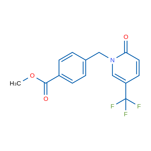 Methyl 4-{[2-oxo-5-(trifluoromethyl)-1,2-dihydropyridin-1-yl]methyl}benzoate 1g