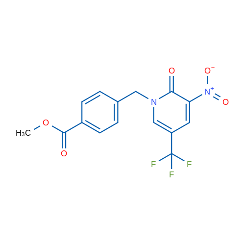 Methyl 4-{[3-nitro-2-oxo-5-(trifluoromethyl)-1,2-dihydropyridin-1-yl]methyl}benzoate 1g