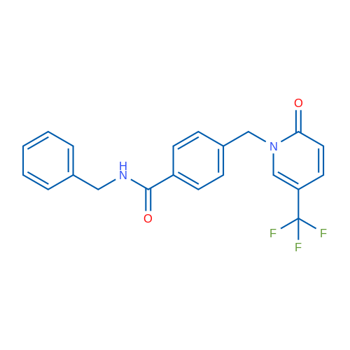 N-Benzyl-4-{[2-oxo-5-(trifluoromethyl)-1,2-dihydropyridin-1-yl]methyl}benzamide 1g