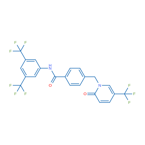 N-[3,5-Bis(trifluoromethyl)phenyl]-4-{[2-oxo-5-(trifluoromethyl)-1,2-dihydropyridin-1-yl]methyl}benzamide 1g