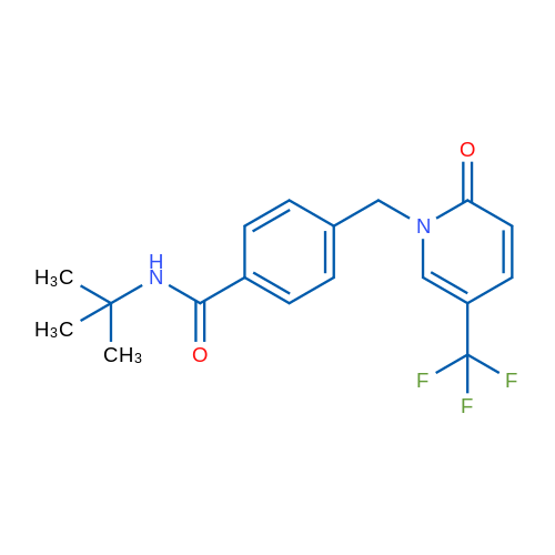 N-tert-Butyl-4-{[2-oxo-5-(trifluoromethyl)-1,2-dihydropyridin-1-yl]methyl}benzamide 1g
